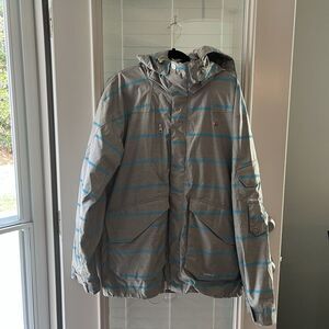 foursquare snowboard jacket Men’s Large Hooded 15K Outdoor